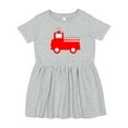 thumbnail image 1 of Inktastic Cute Red Firetruck Girls Toddler Dress, 1 of 5