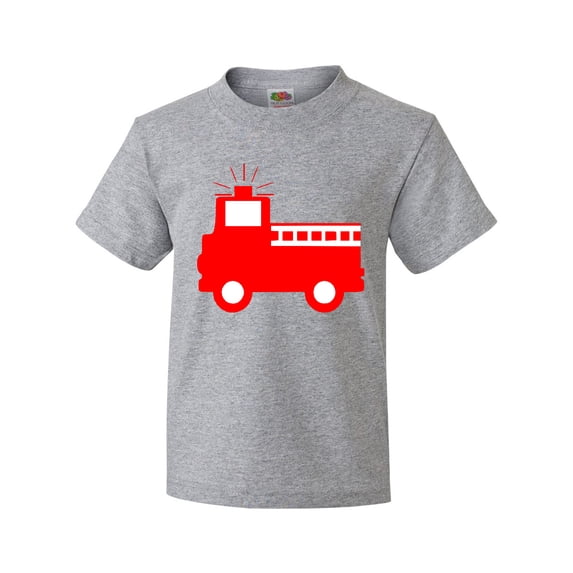 Inktastic Cute Red Firetruck Youth T-Shirt