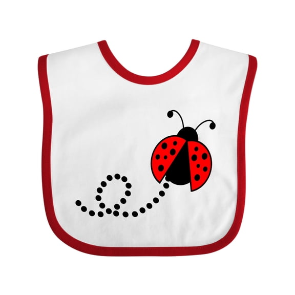 Inktastic Cute Red Ladybug Boys or Girls Baby Bib