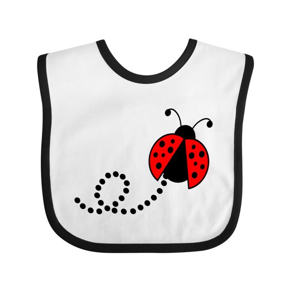 Inktastic Cute Red Ladybug Boys or Girls Baby Bib