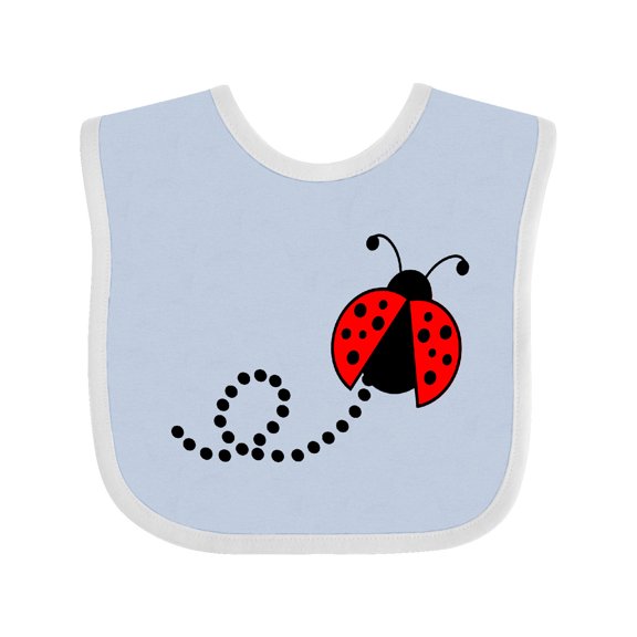 Inktastic Cute Red Ladybug Boys or Girls Baby Bib