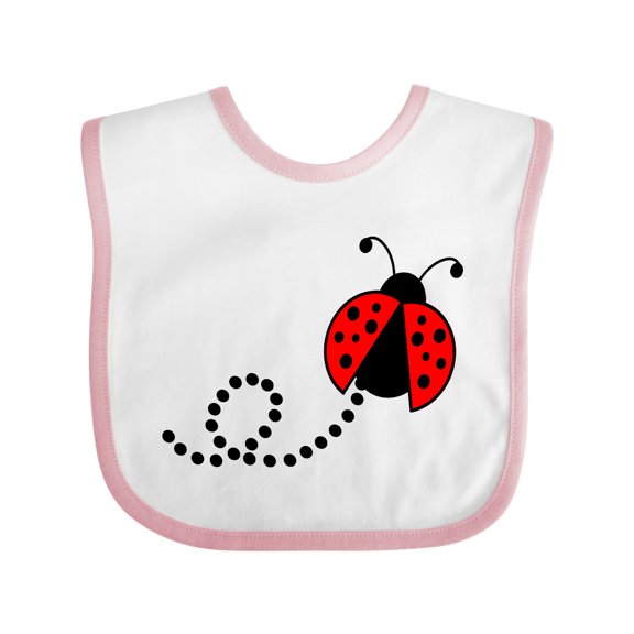 Inktastic Cute Red Ladybug Boys or Girls Baby Bib