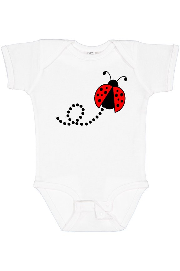 Cute Red Ladybug Boys or Girls Baby Bodysuit