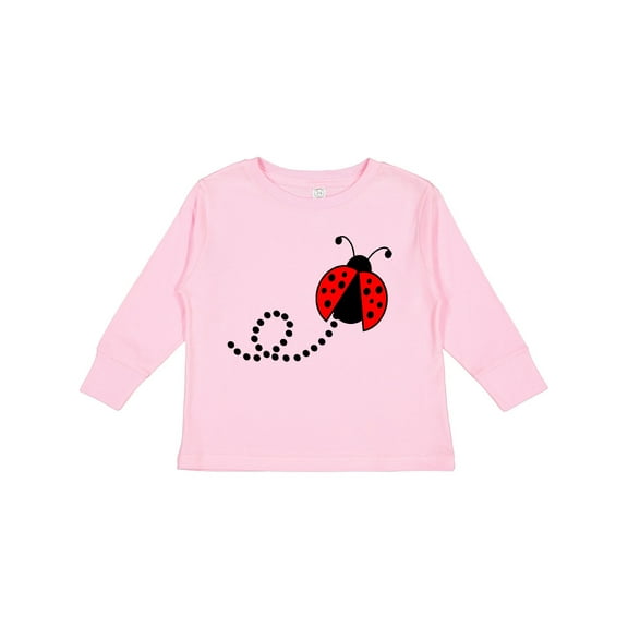 Inktastic Cute Red Ladybug Boys or Girls Long Sleeve Toddler T-Shirt