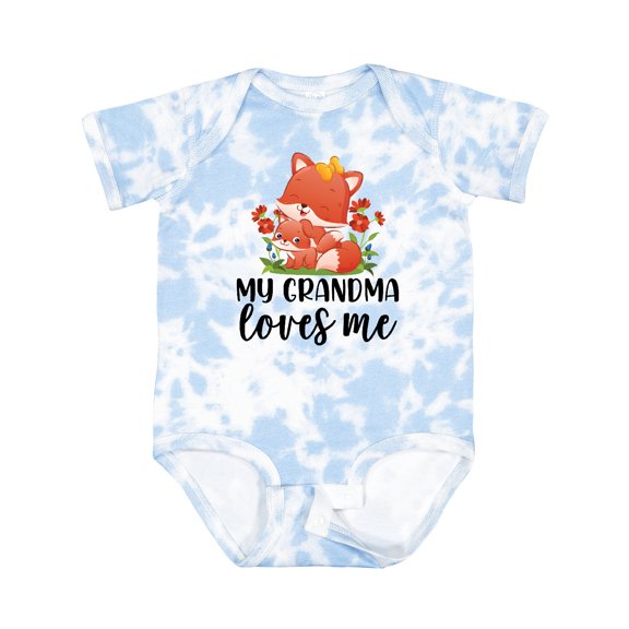 Inktastic Cute Red Panda My Grandma Loves Me Boys or Girls Baby Bodysuit