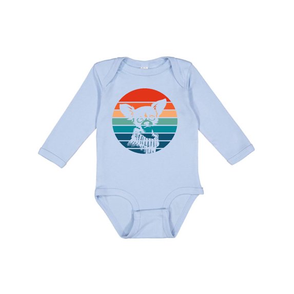 Inktastic Cute Retro Chihuahua Boys or Girls Long Sleeve Baby Bodysuit