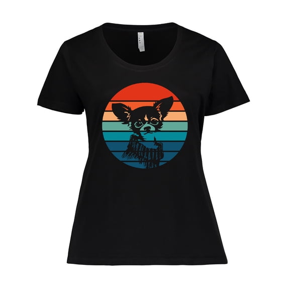 Inktastic Cute Retro Chihuahua Women's Plus Size T-Shirt