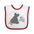 thumbnail image 1 of Inktastic Cute Rhinos Boys or Girls Baby Bib, 1 of 4