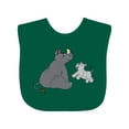thumbnail image 1 of Inktastic Cute Rhinos Boys or Girls Baby Bib, 1 of 4