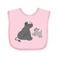 thumbnail image 1 of Inktastic Cute Rhinos Boys or Girls Baby Bib, 1 of 4