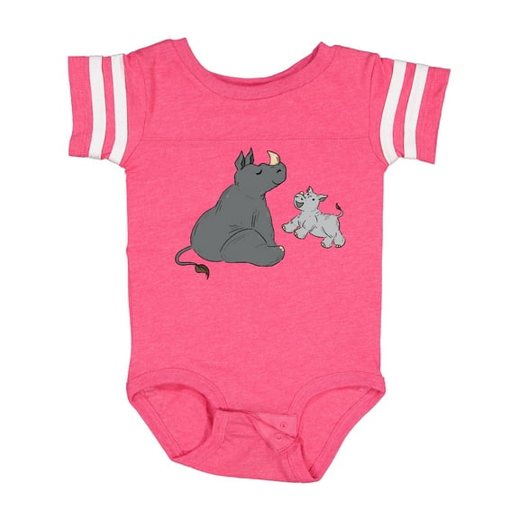 Inktastic Cute Rhinos Boys or Girls Baby Bodysuit