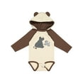 thumbnail image 1 of Inktastic Cute Rhinos Boys or Girls Long Sleeve Baby Bodysuit, 1 of 5