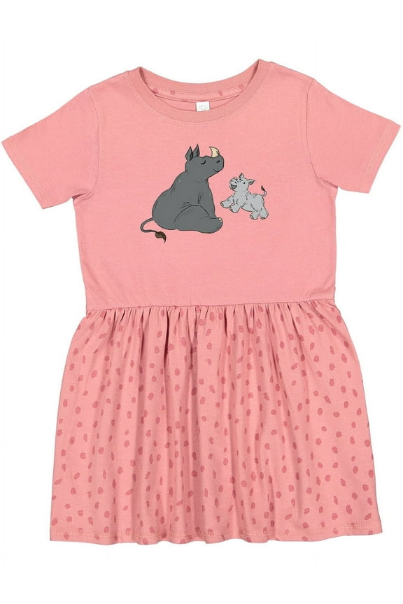 Cute Rhinos Girls Toddler Dress