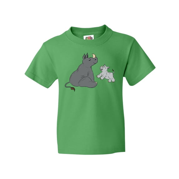Inktastic Cute Rhinos Youth T-Shirt