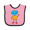 thumbnail image 1 of Inktastic Cute Robot, Colorful Robot, Funny Robot, Robotics Boys or Girls Baby Bib, 1 of 4