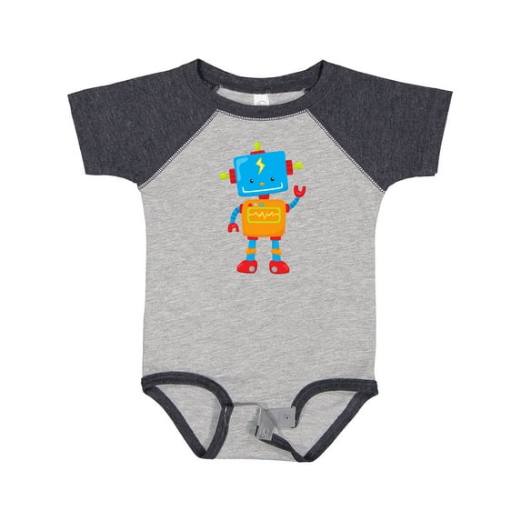 Inktastic Cute Robot, Colorful Robot, Funny Robot, Robotics Boys or Girls Baby Bodysuit