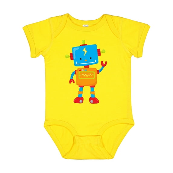 Inktastic Cute Robot, Colorful Robot, Funny Robot, Robotics Boys or Girls Baby Bodysuit