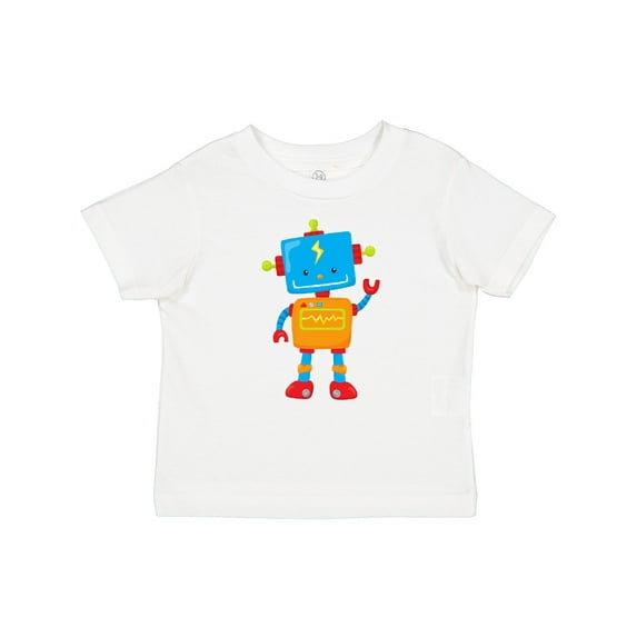 Inktastic Cute Robot, Colorful Robot, Funny Robot, Robotics Boys or Girls Baby T-Shirt