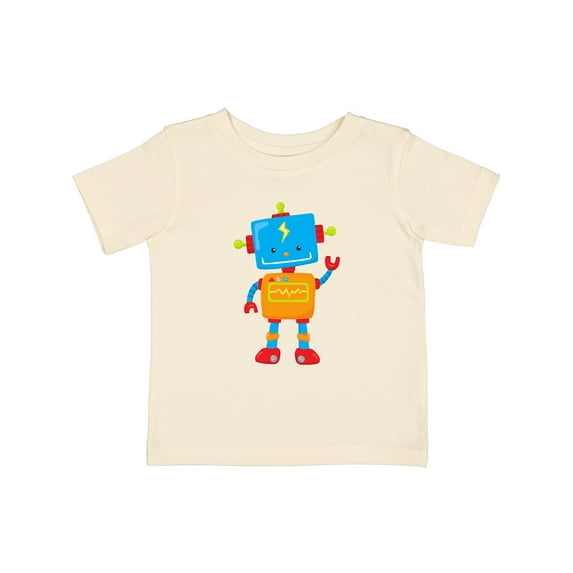 Inktastic Cute Robot, Colorful Robot, Funny Robot, Robotics Boys or Girls Baby T-Shirt