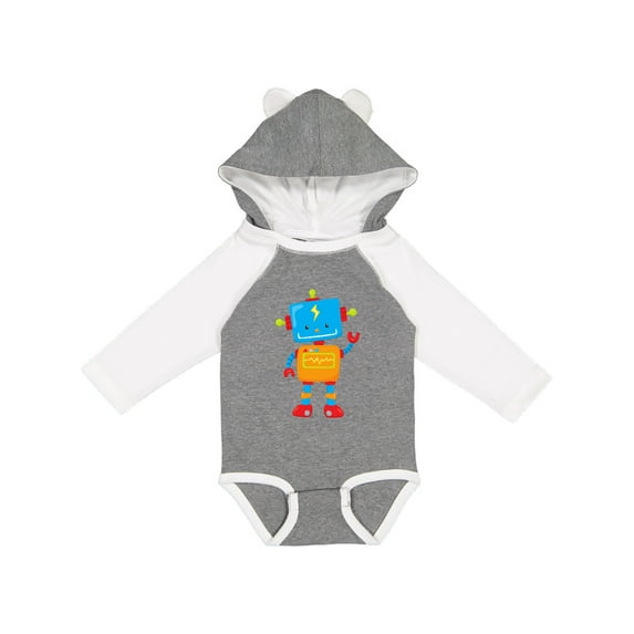 Inktastic Cute Robot, Colorful Robot, Funny Robot, Robotics Boys or Girls Long Sleeve Baby Bodysuit