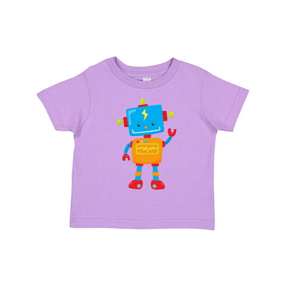 Inktastic Cute Robot, Colorful Robot, Funny Robot, Robotics Boys or Girls Toddler T-Shirt