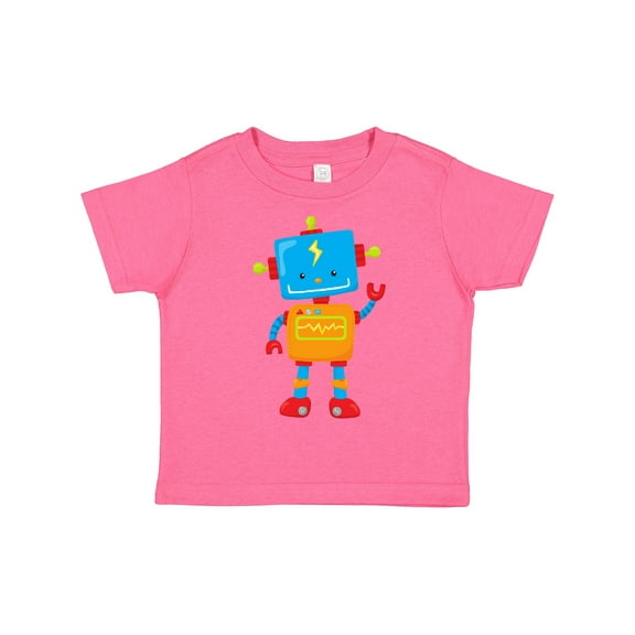 Inktastic Cute Robot, Colorful Robot, Funny Robot, Robotics Boys or Girls Toddler T-Shirt