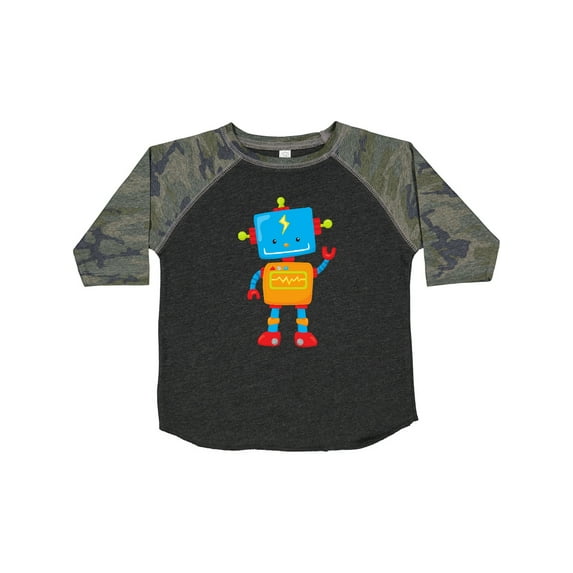 Inktastic Cute Robot, Colorful Robot, Funny Robot, Robotics Boys or Girls Toddler T-Shirt