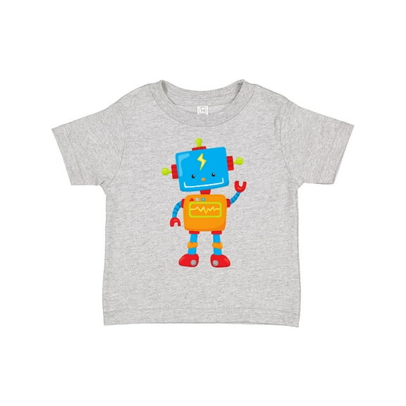 Inktastic Cute Robot, Colorful Robot, Funny Robot, Robotics Boys or Girls Toddler T-Shirt