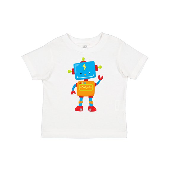 Inktastic Cute Robot, Colorful Robot, Funny Robot, Robotics Boys or Girls Toddler T-Shirt