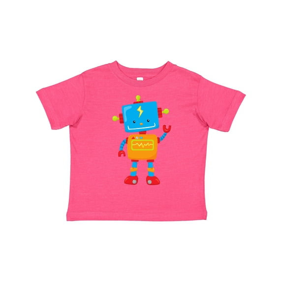 Inktastic Cute Robot, Colorful Robot, Funny Robot, Robotics Boys or Girls Toddler T-Shirt