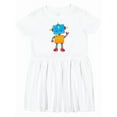 thumbnail image 1 of Inktastic Cute Robot, Colorful Robot, Funny Robot, Robotics Girls Toddler Dress, 1 of 5
