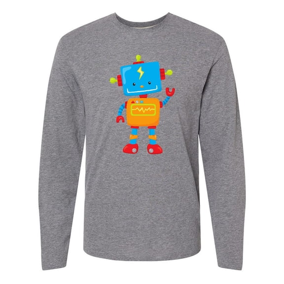 Inktastic Cute Robot, Colorful Robot, Funny Robot, Robotics Long Sleeve T-Shirt