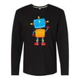 thumbnail image 1 of Inktastic Cute Robot, Colorful Robot, Funny Robot, Robotics Long Sleeve T-Shirt, 1 of 5