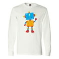 thumbnail image 1 of Inktastic Cute Robot, Colorful Robot, Funny Robot, Robotics Long Sleeve T-Shirt, 1 of 5