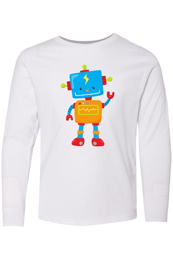 Cute Robot, Colorful Robot, Funny Robot, Robotics Long Sleeve Youth T-Shirt