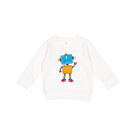 Inktastic Cute Robot, Colorful Robot, Funny Robot, Robotics Toddler Sweatshirt