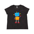 thumbnail image 1 of Inktastic Cute Robot, Colorful Robot, Funny Robot, Robotics Women's Plus Size T-Shirt, 1 of 5