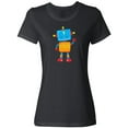 thumbnail image 1 of Inktastic Cute Robot, Colorful Robot, Funny Robot, Robotics Women's T-Shirt, 1 of 5