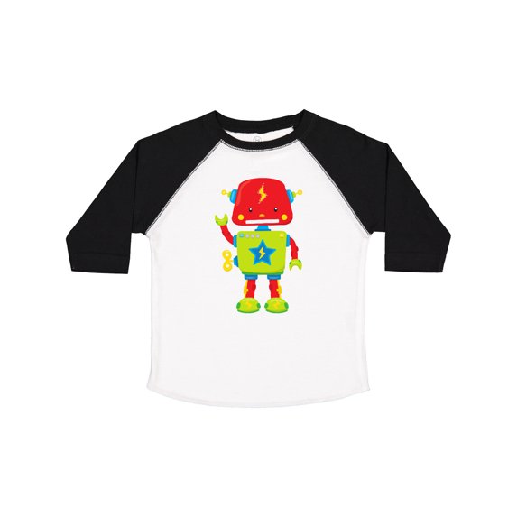 Inktastic Cute Robot, Funny Robot, Colorful Robot, Robotics Boys or Girls Toddler T-Shirt