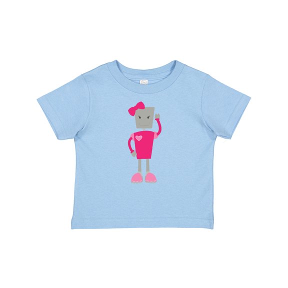 Inktastic Cute Robot, Funny Robot, Girl Robot, Pink Robot Girls Baby T-Shirt