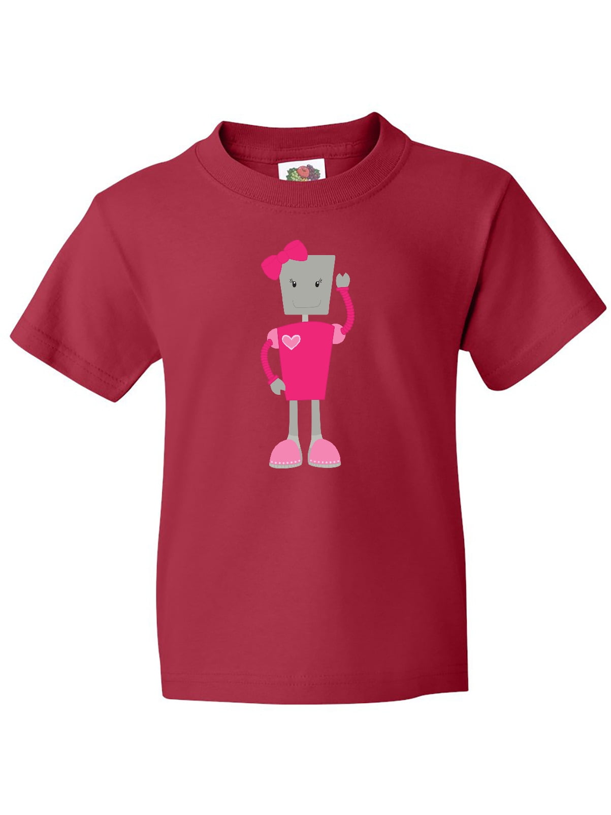Inktastic Cute Robot, Funny Robot, Girl Robot, Pink Robot Youth T-Shirt -  Walmart.com, image size:1203x1604