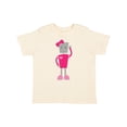 thumbnail image 1 of Inktastic Cute Robot, Girl Robot, Pink Robot with Ribbon Girls Toddler T-Shirt, 1 of 5