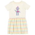 thumbnail image 1 of Inktastic Cute Robot, Purple Robot, Funny Robot, Silly Robot Girls Toddler Dress, 1 of 5