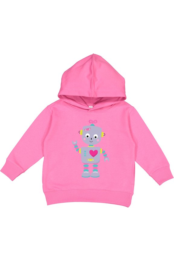 Cute Robot, Purple Robot, Funny Robot, Silly Robot Toddler Hoodie
