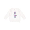 thumbnail image 1 of Inktastic Cute Robot, Purple Robot, Funny Robot, Silly Robot Toddler Sweatshirt, 1 of 4