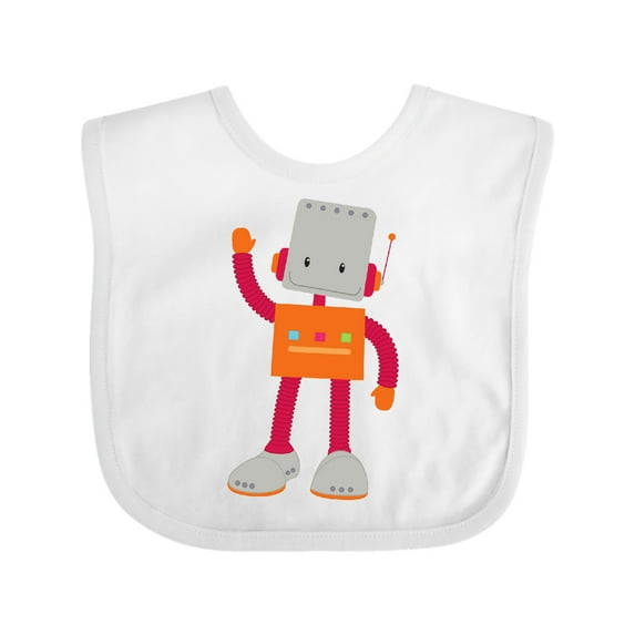 Inktastic Cute Robot, Silly Robot, Funny Robot, Robotics Boys or Girls Baby Bib