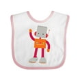 thumbnail image 1 of Inktastic Cute Robot, Silly Robot, Funny Robot, Robotics Boys or Girls Baby Bib, 1 of 4