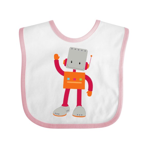 Inktastic Cute Robot, Silly Robot, Funny Robot, Robotics Boys or Girls Baby Bib