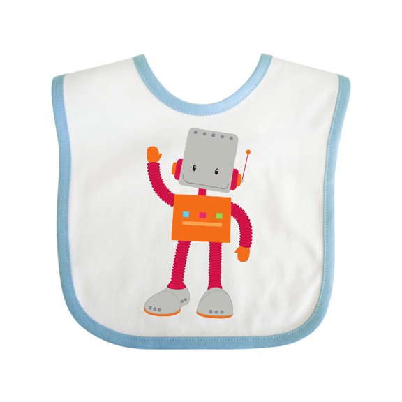 Inktastic Cute Robot, Silly Robot, Funny Robot, Robotics Boys or Girls Baby Bib