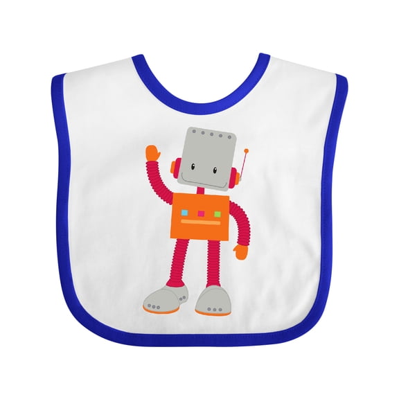 Inktastic Cute Robot, Silly Robot, Funny Robot, Robotics Boys or Girls Baby Bib
